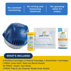 FROG Pipe and Jet Cleanser bottle label showing deep-clean plumbing benefit