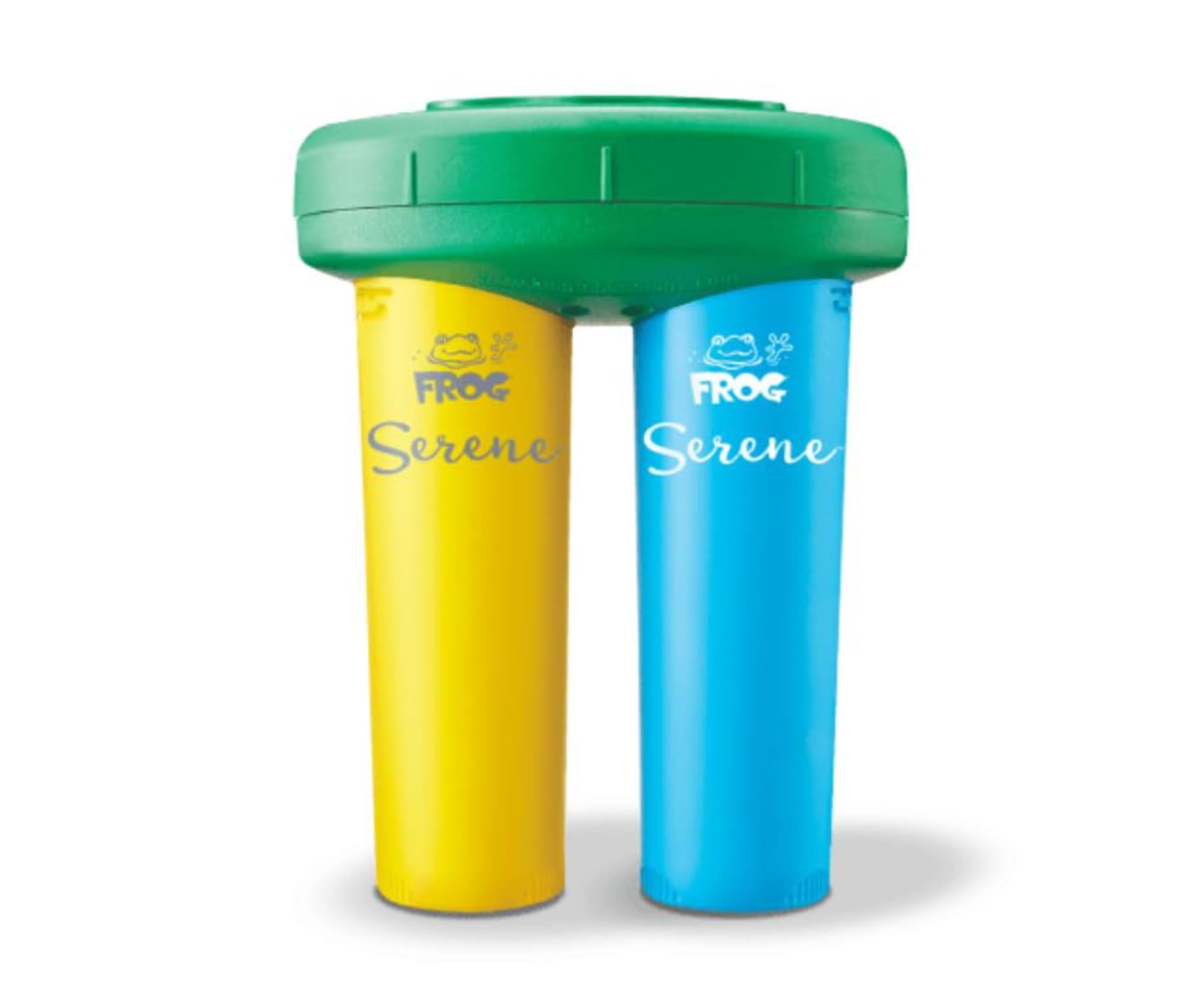 FROG floating dispenser in hot tub dispersing minerals and bromine evenly
