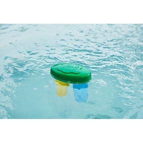 FROG Serene floating in a hot tub lifestyle scene conveying calm, clear water