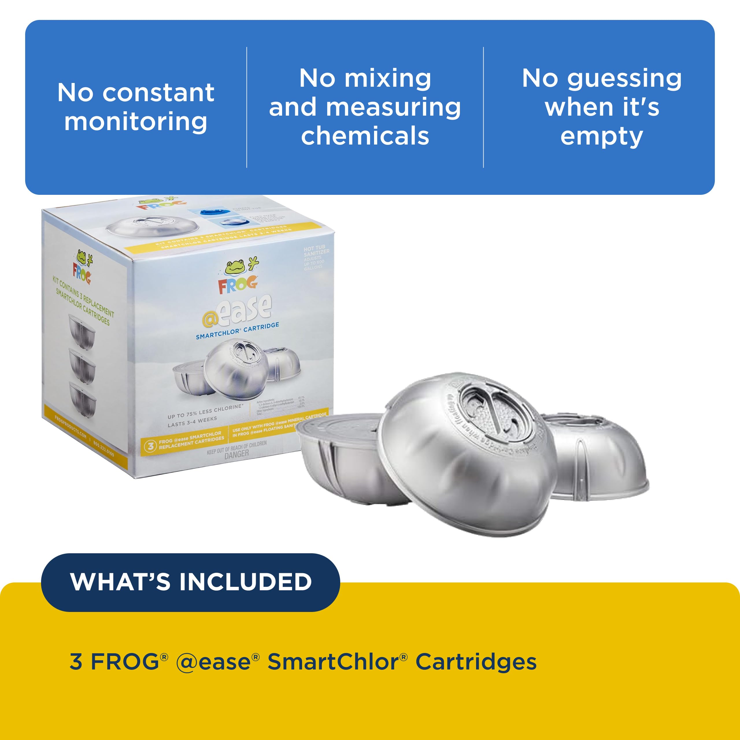 FROG SmartChlor fitted into FROG @Ease floating system for no-fuss sanitation
