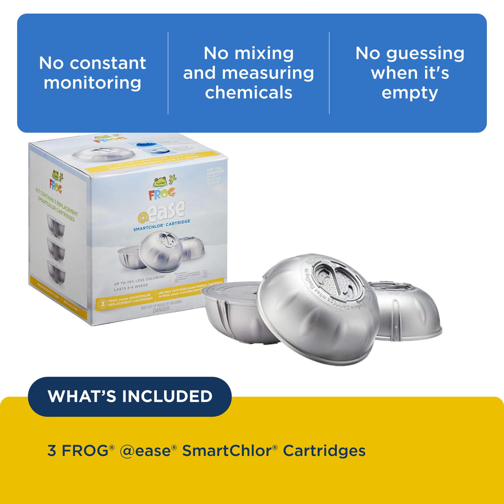 FROG SmartChlor fitted into FROG @Ease floating system for no-fuss sanitation