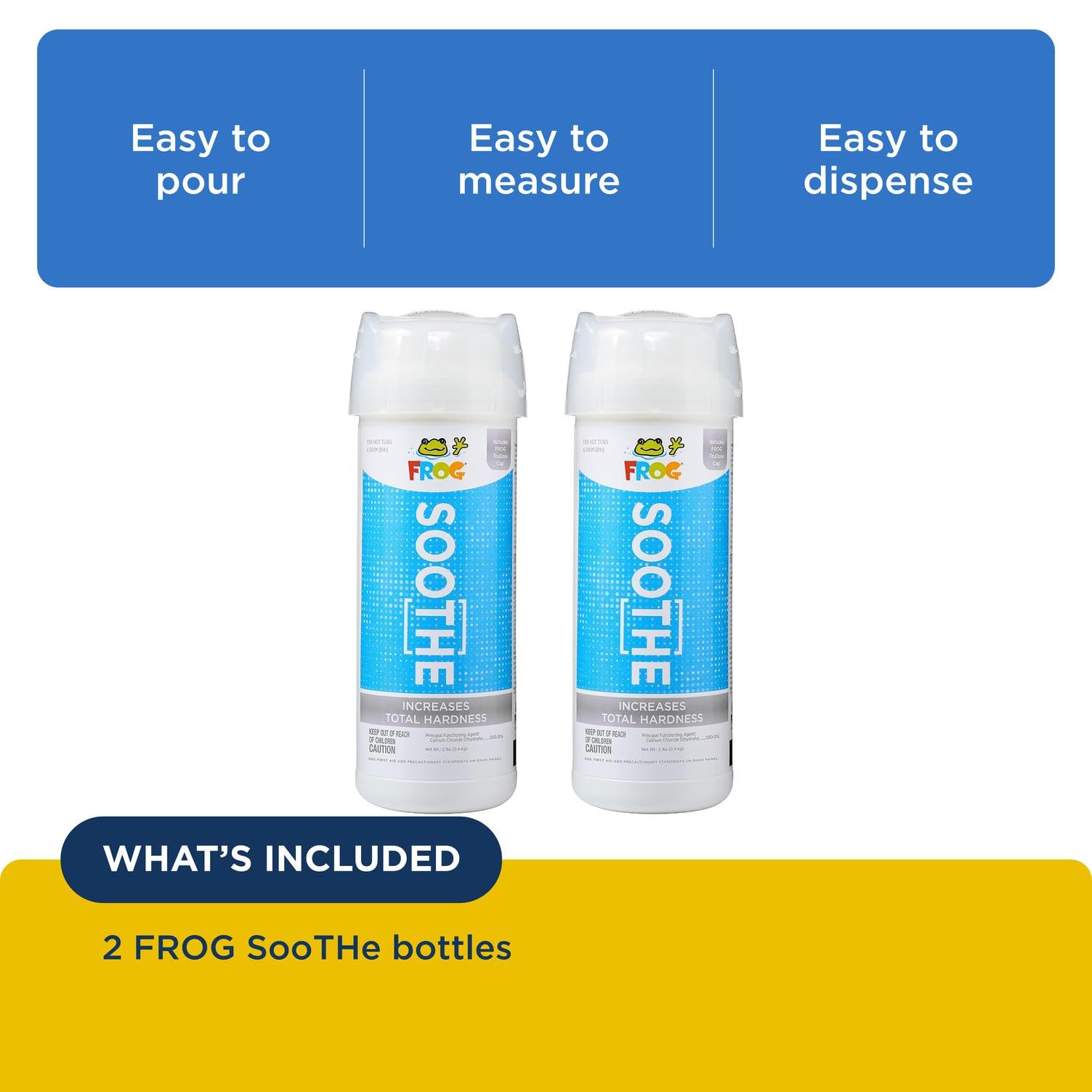 Close-up of FROG Soothe fast-dissolving powder texture for quick mixing