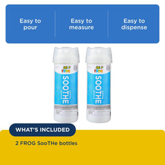 Close-up of FROG Soothe fast-dissolving powder texture for quick mixing