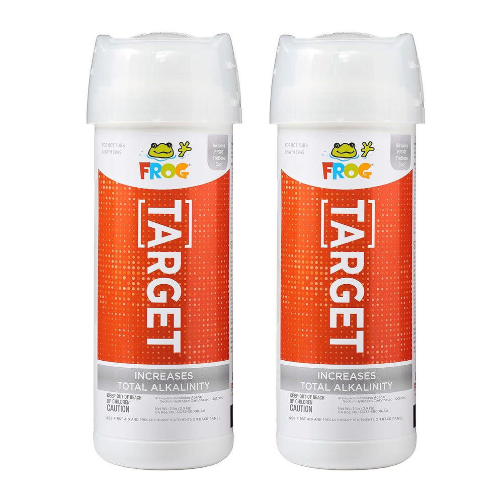 FROG Target front packaging showing bottle and TruDose cap for easy dosing benefit
