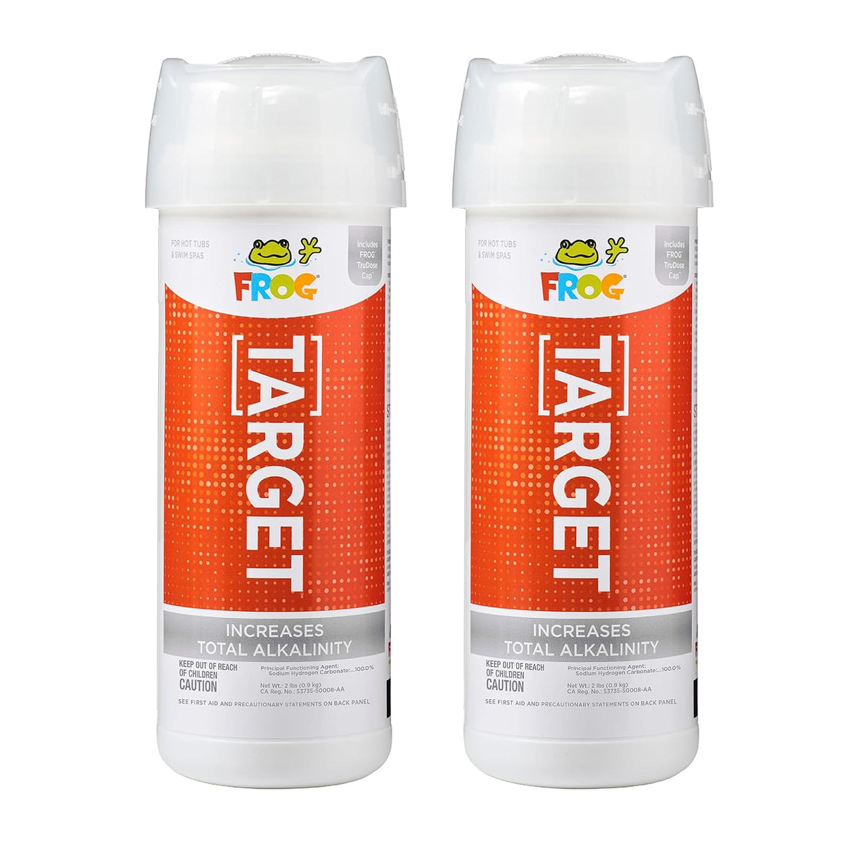 FROG Target front packaging showing bottle and TruDose cap for easy dosing benefit