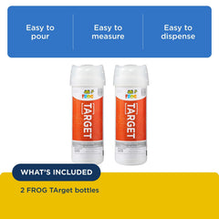 Close-up of FROG Target powder texture showing fast-dissolving formula advantage