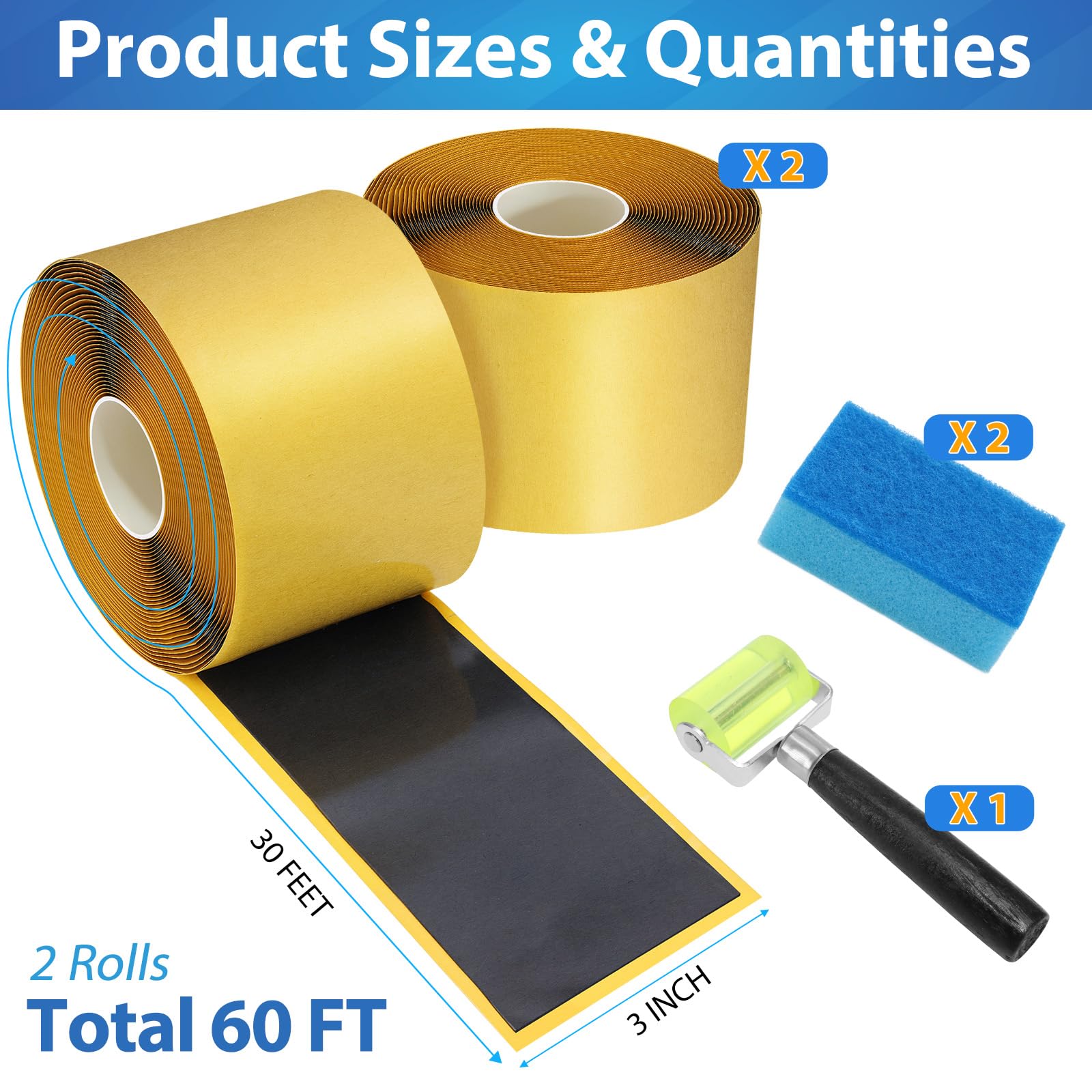 Froidesente close-up of butyl rubber tape texture highlighting strong flexible adhesion