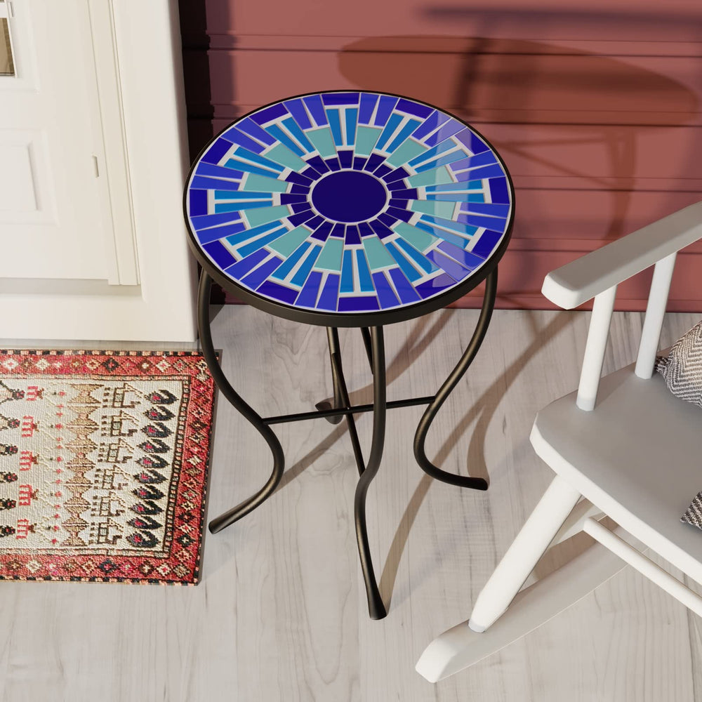 FROMJBEST table in use on a patio with drinks, provides convenient surface