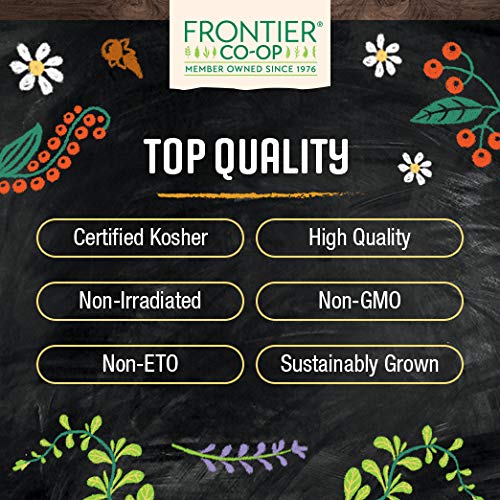 Frontier Co-op brewed in French press showing rich roasted herbal infusion