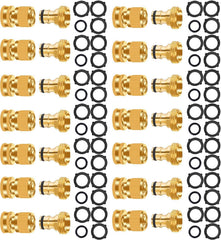 FRQNTKPA brass quick connector front view showing durable metal finish and easy grip