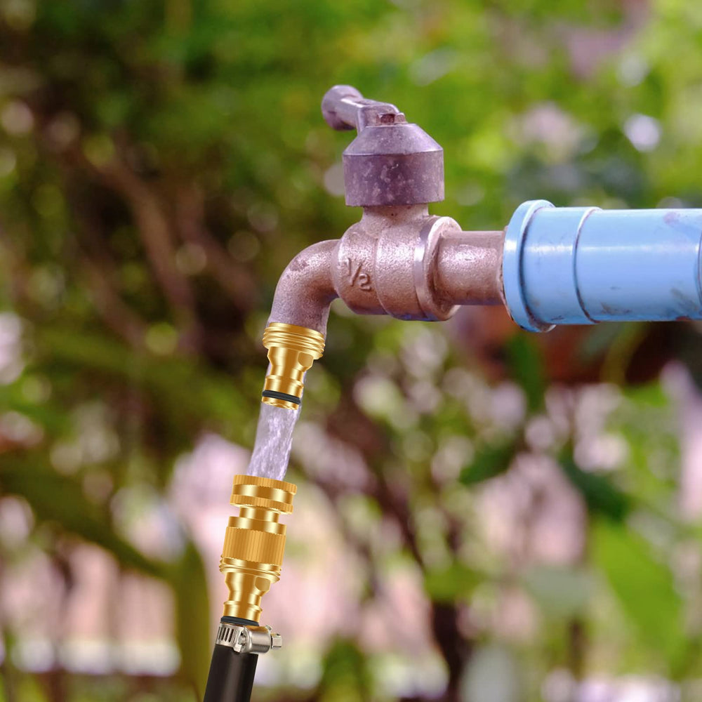 FRQNTKPA connector installed on sprinkler illustrating compatibility with watering gear