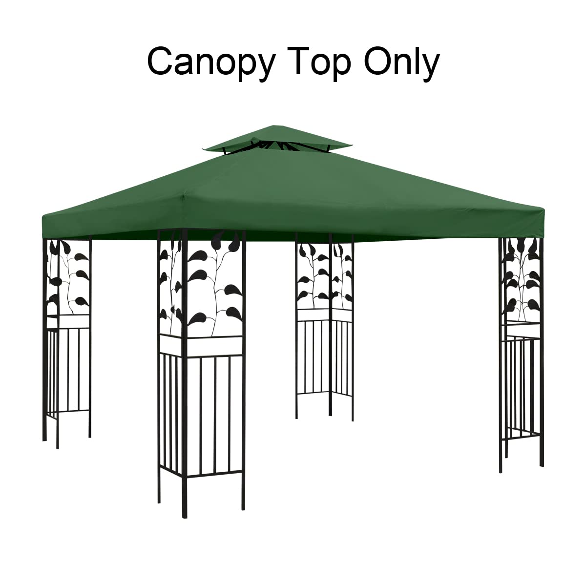 frtzal canopy installed on a 10x10 grill gazebo offering shade and smoke venting