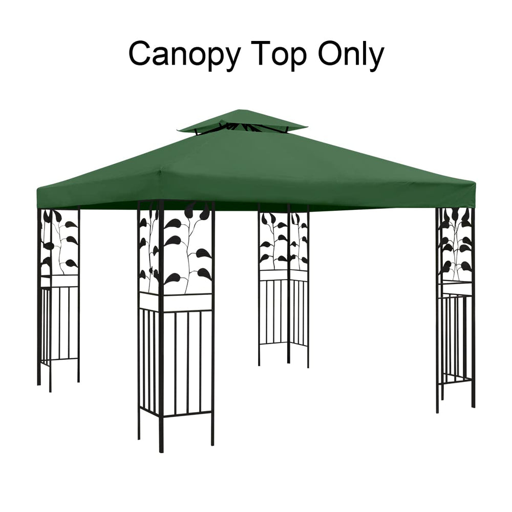 frtzal canopy installed on a 10x10 grill gazebo offering shade and smoke venting
