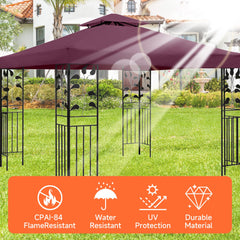 frtzal canopy installed over grill demonstrating smoke venting and shade