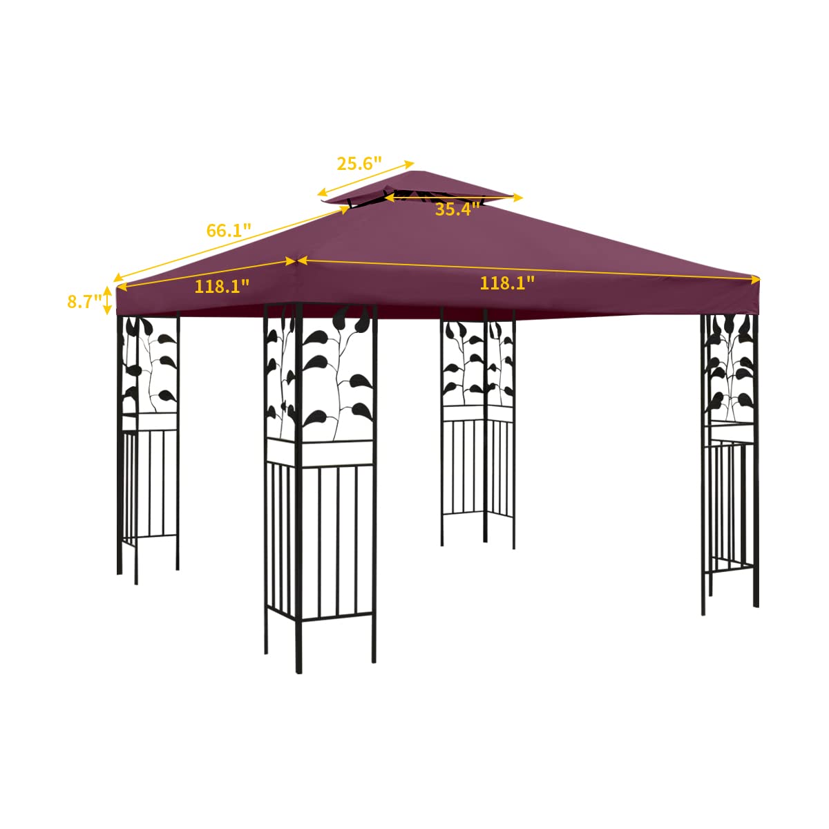 frtzal double tier vent detail improving airflow and reducing heat under canopy