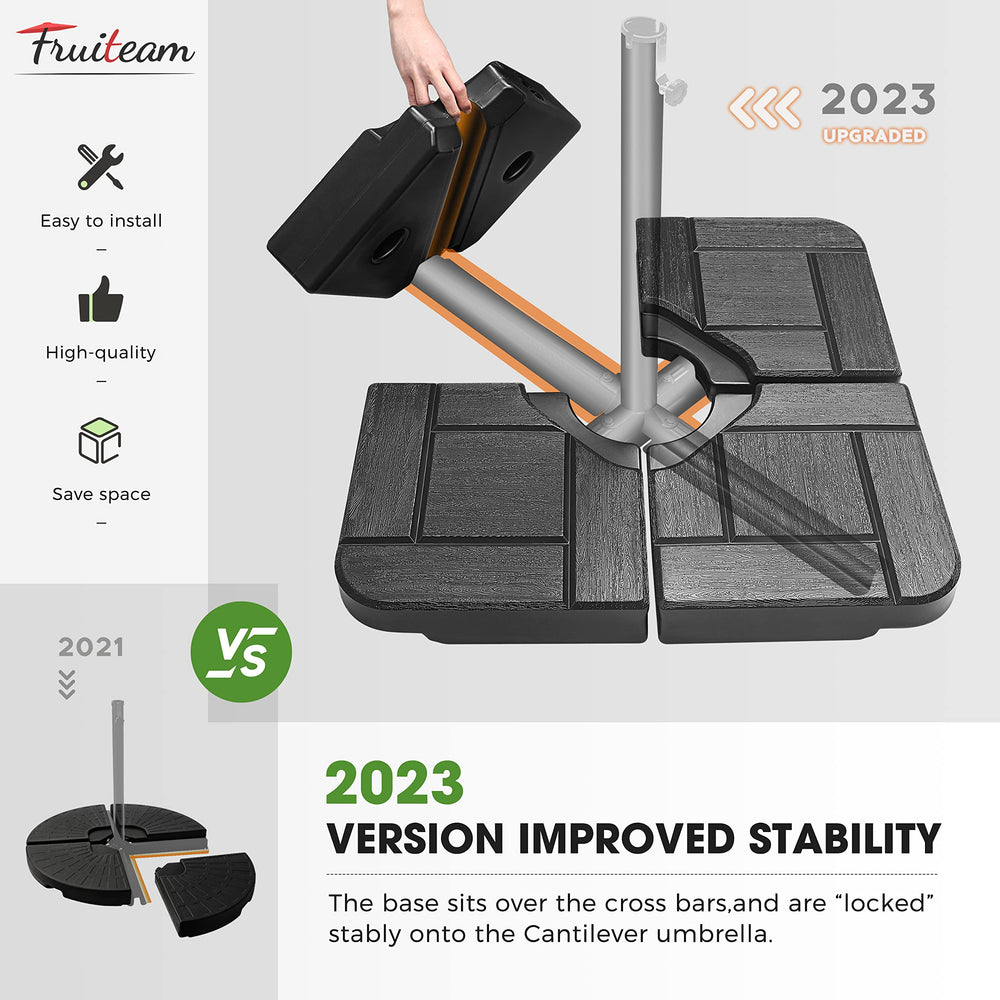 FRUITEAM textured board detail showing durable crack-resistant material