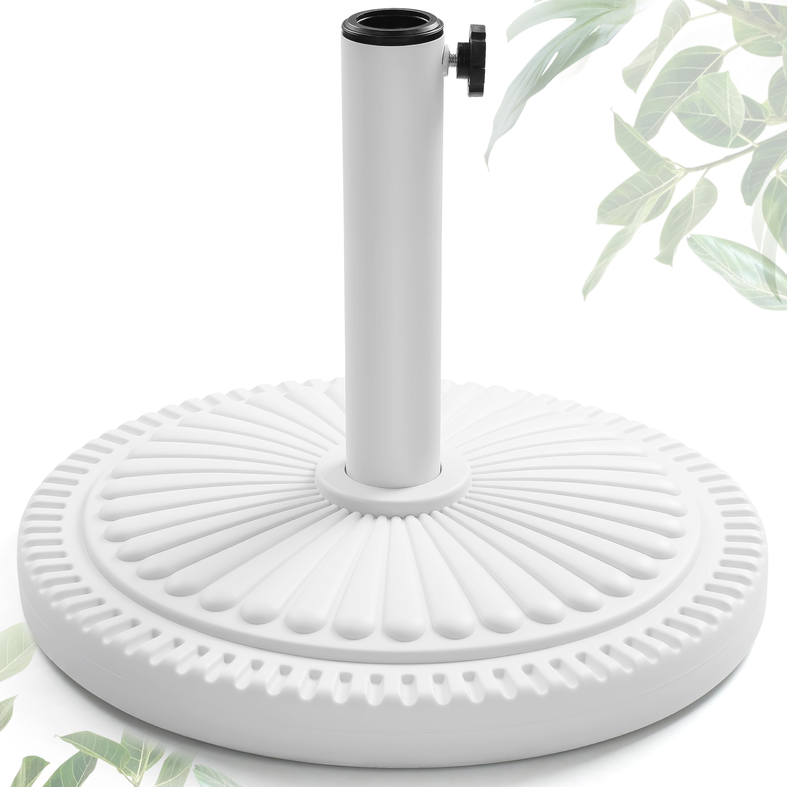 FRUITEAM front view white sunflower base showing stability benefit