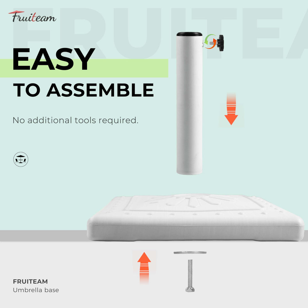 FRUITEAM side angle displaying wide square footprint offering improved stability
