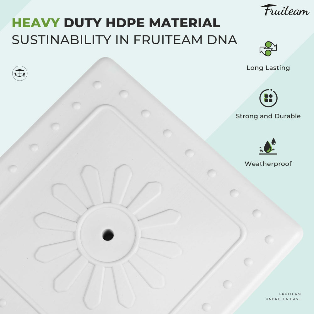 FRUITEAM top view highlighting decorative sun pattern that enhances outdoor style