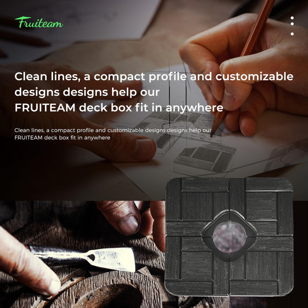 FRUITEAM interlocking boards assembled for balanced weight distribution