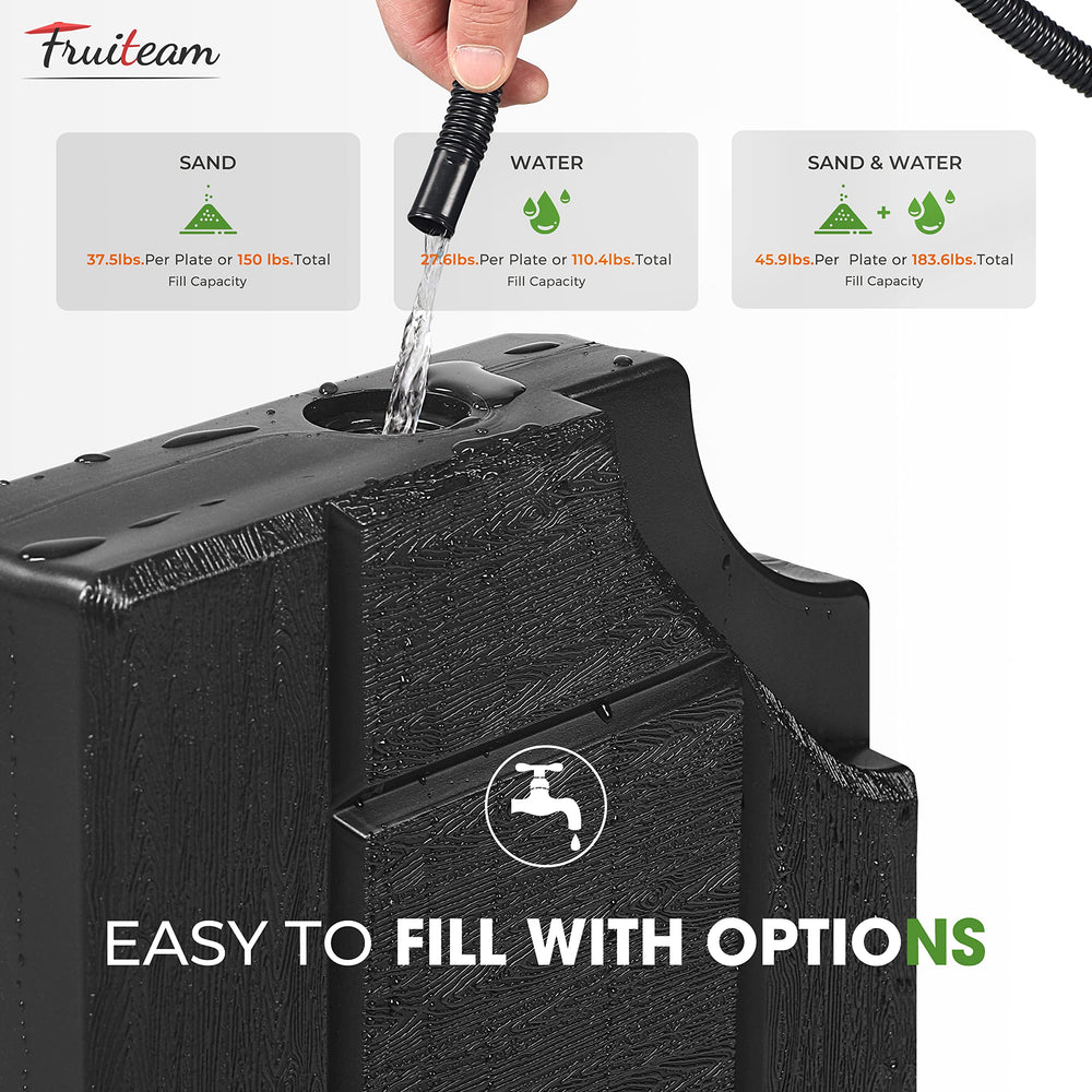 FRUITEAM textured polyethylene surface resisting weather damage benefit