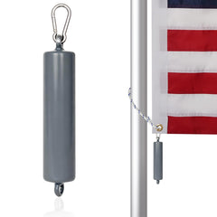 Frunke counterweight front view showing shape and size for stable flags