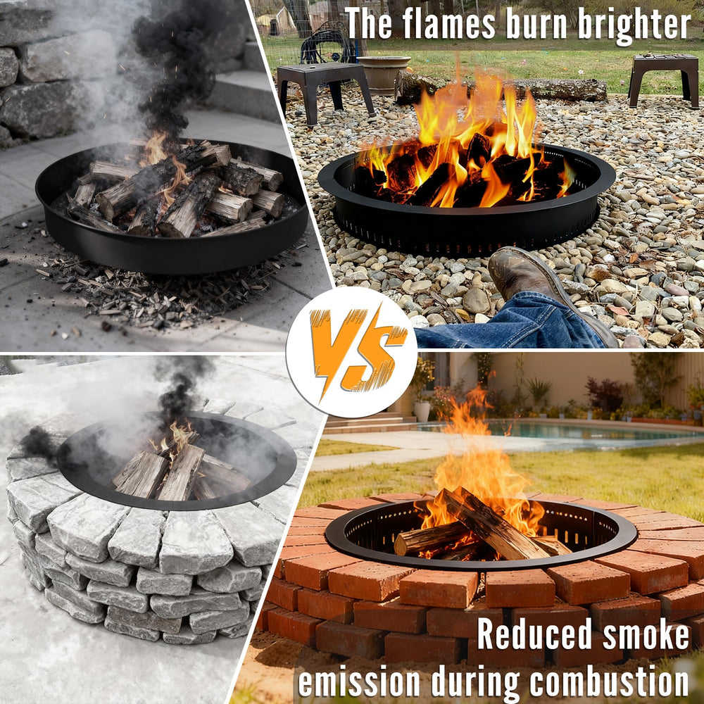 Fruyyzl evening lifestyle fire offering cozy, low-smoke gathering comfort