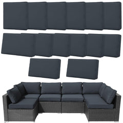 Frxeyaliz front packaging showing full 14-piece patio cover set benefits