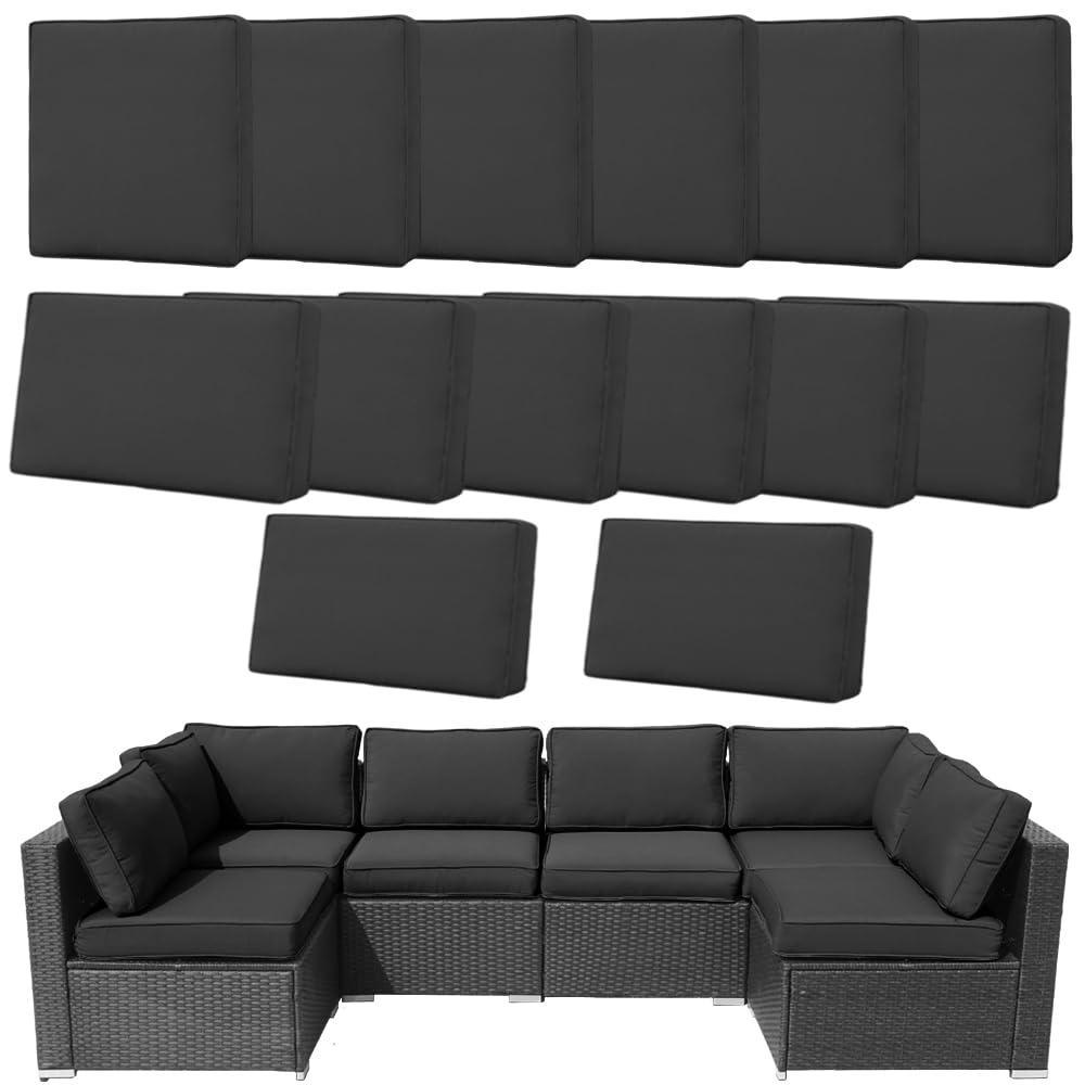 Frxeyaliz front view of full 14-piece cover set showing complete patio refresh benefit