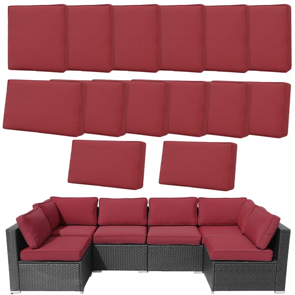 Frxeyaliz front view of full 14-piece cover set refreshing a 6-seater