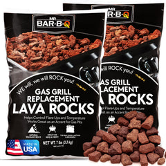 THE FRYOILSAVER COMPANY front packaging showing two 7lb lava rock bags and benefits