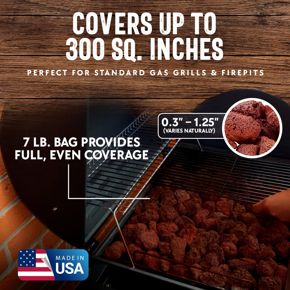 THE FRYOILSAVER COMPANY stones covering grill burner to reduce flare-ups and protect