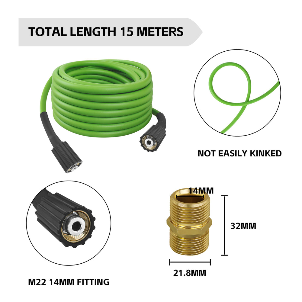 FSQLB close-up of M22/14 connector showing secure fit and leak prevention benefit