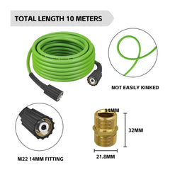 FSQLB hose M22/14 connector close-up ensuring leak-proof seal