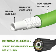 FSQLB hose in use washing car showing flexible handling benefit