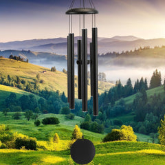 FSVGYY front view showing full 40-inch chime and elegant finish for calm ambiance
