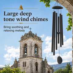 FSVGYY wind chime hanging in garden setting creating calming atmosphere for patio relaxation