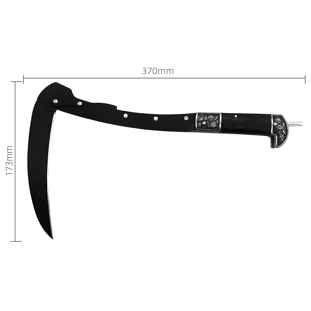 FU-GLBY wooden handle detail with retro pattern for comfortable grip