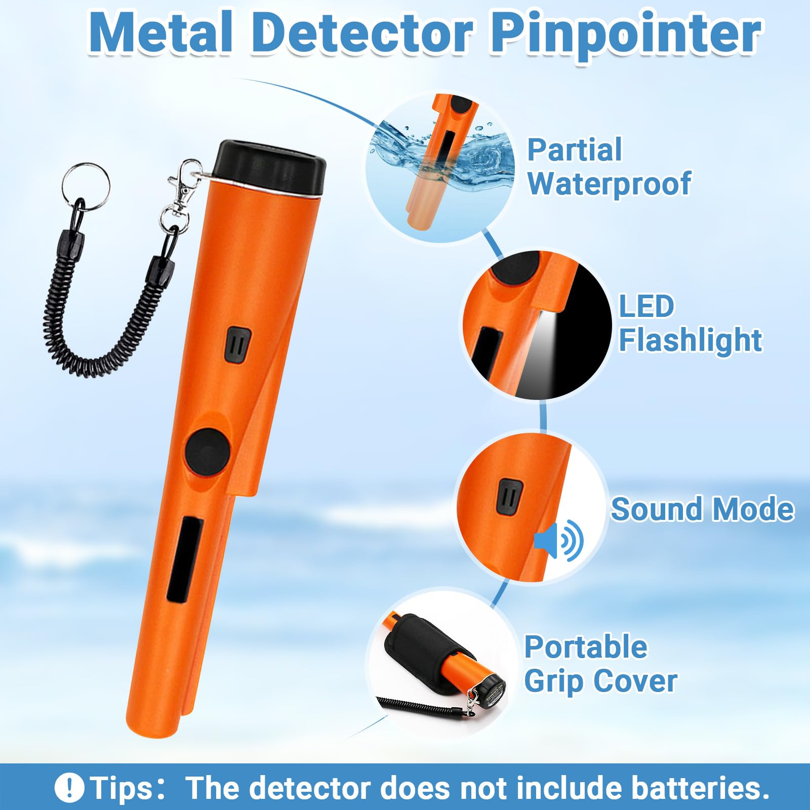 Fuairmee threaded handle with rubber grip for comfortable reach