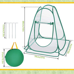 Fuairmee zippered roll-up door open for ventilation and access