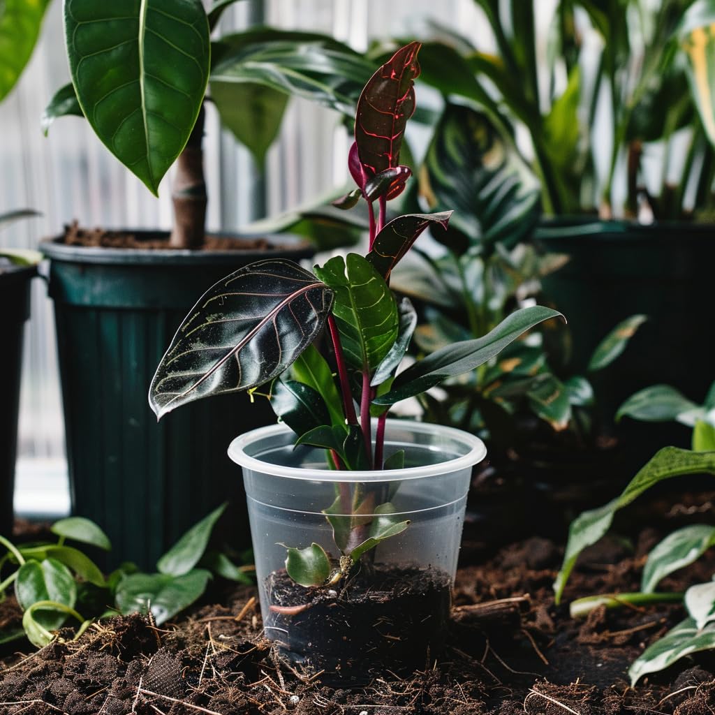 FUIJOL comparison of 3-,4-,5-,6-,7-inch pots showing size options