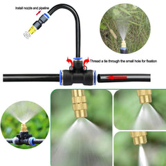 FUJINIRRI bendable metal hose detail for precise directional watering