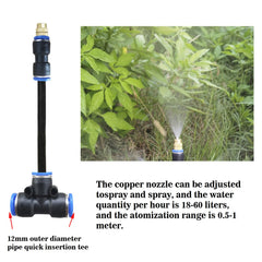 FUJINIRRI installed in a raised bed demonstrating targeted plant hydration
