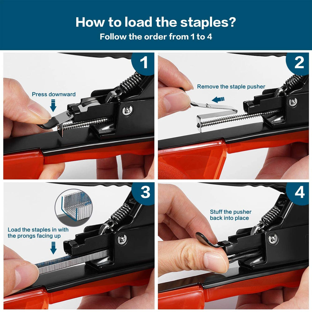 FUJIWARA detail of staple chamber showing reliable staple placement for long-lasting ties