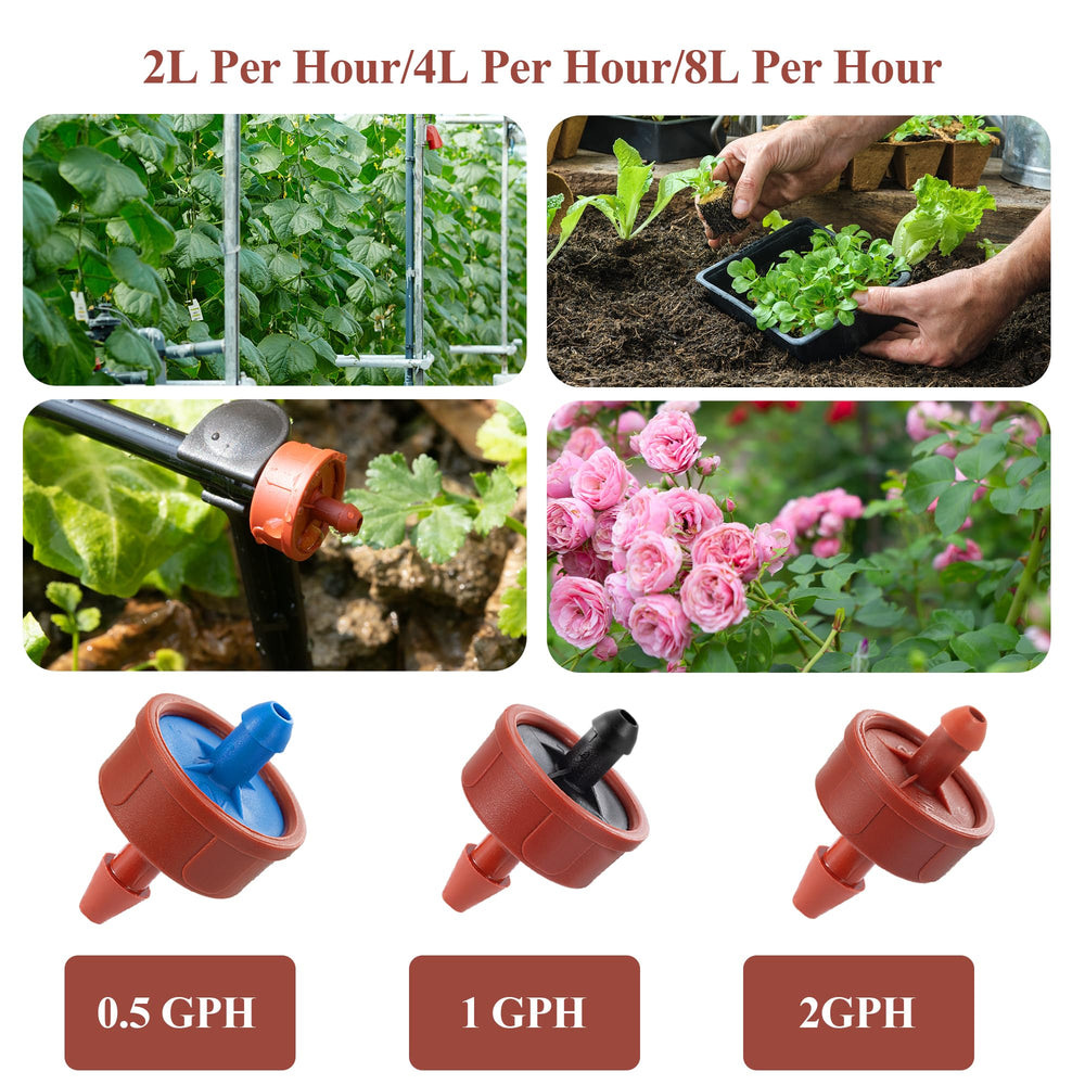 FULAIERGD dripper placed at plant root zone providing efficient targeted watering