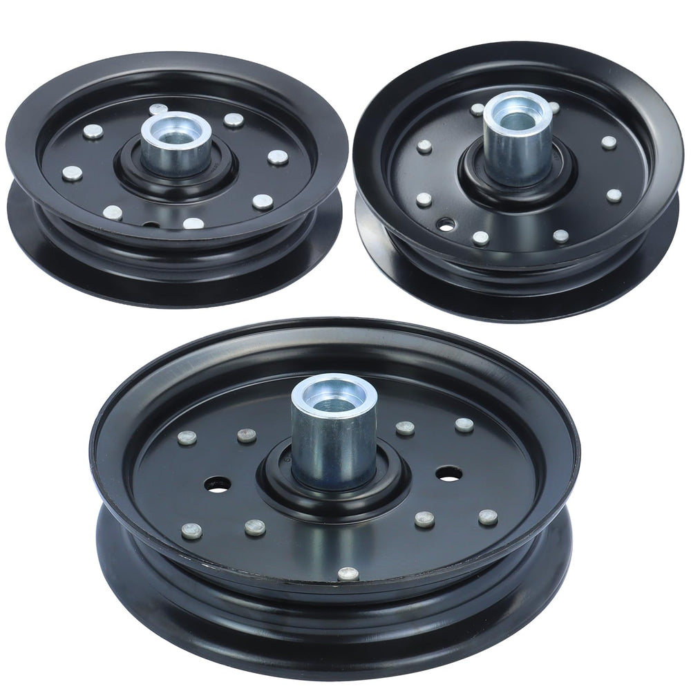 FULAIGE front view of pulley kit showing all three replacement pulleys and compatibility benefit