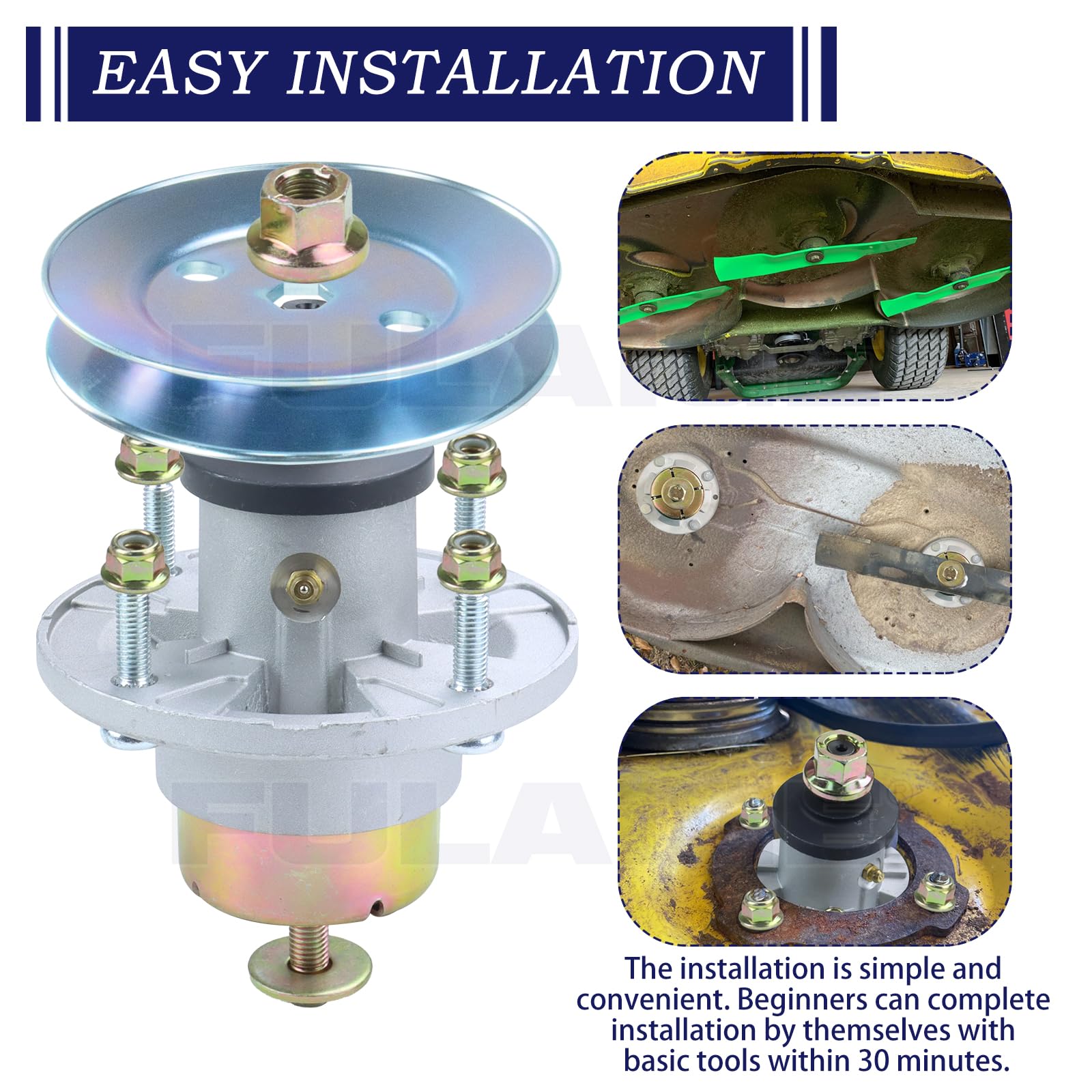 FULAIGE pulley with belt showing proper alignment benefit