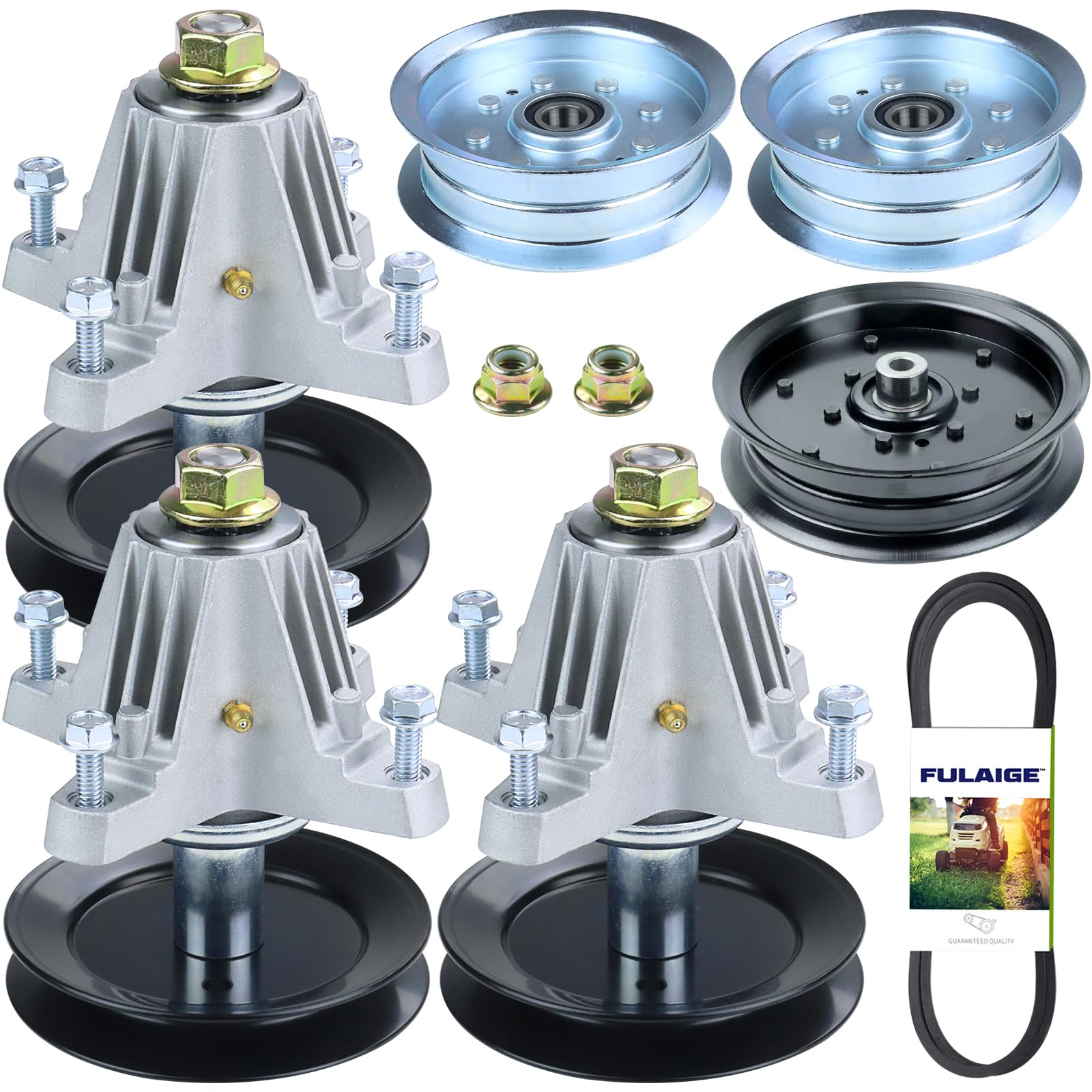 FULAIGE front view of spindle assembly showing robust mounting and reliable fit