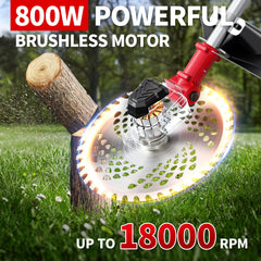 FULLYEA close-up of 800W brushless motor highlighting powerful, long-lasting performance