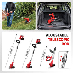 FULLYEA folded trimmer compact for storage highlighting portability benefit